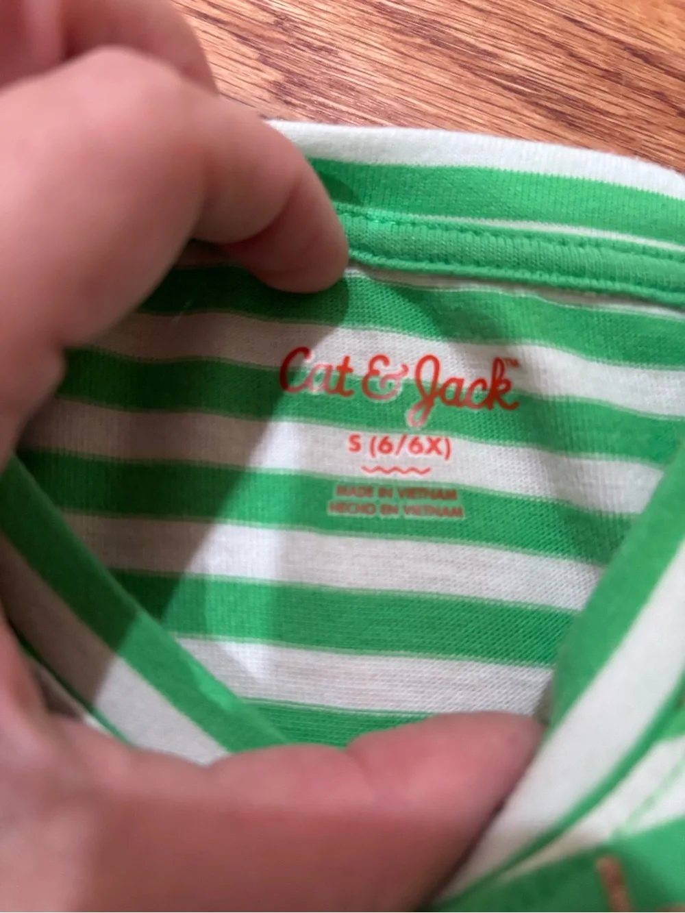 Cat & Jack Green Striped Top with Solid Green Tulle Skirt Dress